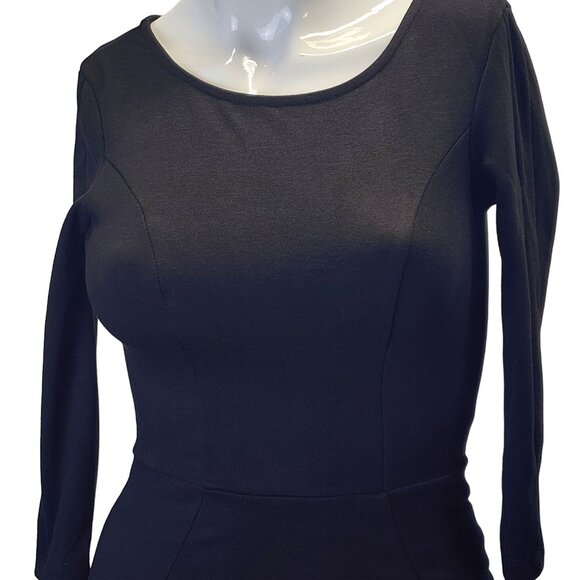 Unique Vintage Black Bodycon Dress XS NWT - Picture 8 of 16
